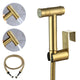 Matte Gold Handheld Toilet Bidet Sprayer- Brushed Gold Stainless Toilet Sprayer