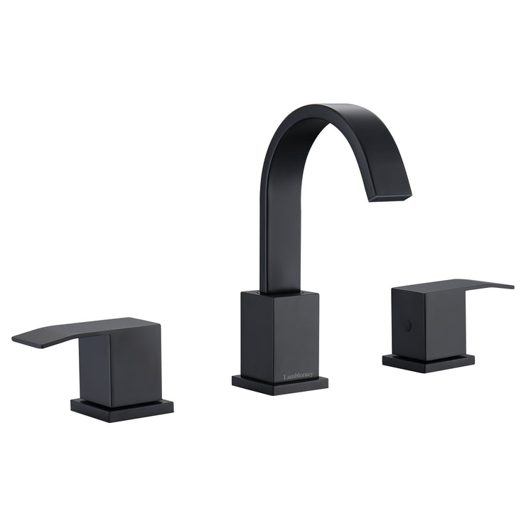 Lambloraey 3 Hole Bathroom Faucet wiht cUPC Supply Hose