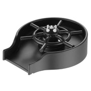 Glass Rinser for Kitchen Sink Black Matte, Baby Bottle Washer Sink Accessories, Bar Cup Rinser