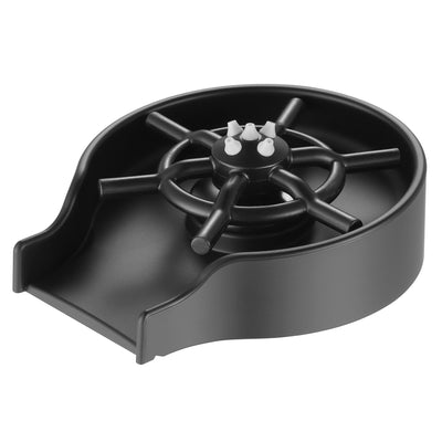 Glass Rinser for Kitchen Sink Black Matte, Baby Bottle Washer Sink Accessories, Bar Cup Rinser