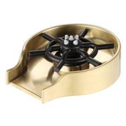 Brushed Gold Glass Rinser for Kitchen Sink, Gold Baby Bottle Washer for Sink, Cup Rinser for Ktichen Sink Accessories