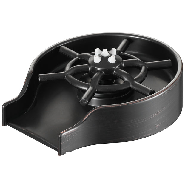 Oil Rubbed Bronze Glass Rinser for Kitchen Sink, Baby Bottle Washer Sink Accessories, Bar Cup Sprayer