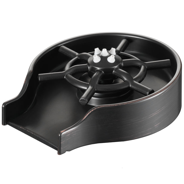 Oil Rubbed Bronze Glass Rinser for Kitchen Sink, Baby Bottle Washer Sink Accessories, Bar Cup Sprayer