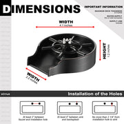 Oil Rubbed Bronze Glass Rinser for Kitchen Sink, Baby Bottle Washer Sink Accessories, Bar Cup Sprayer